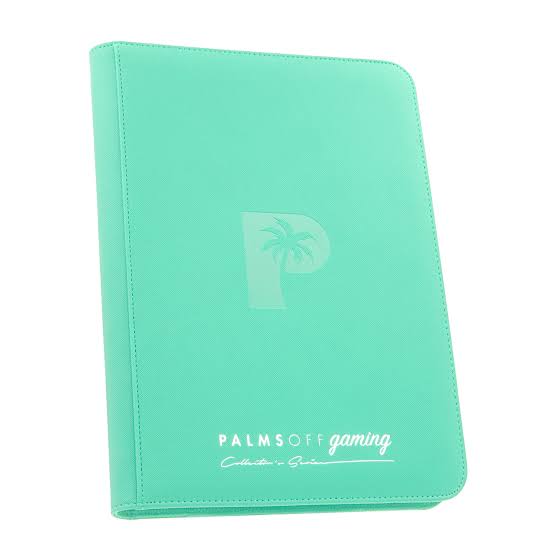 Palms Off Collector’s Series 9 Pocket Zip Binder- TURQUOISE