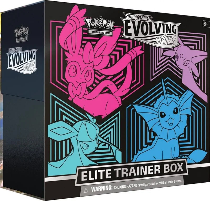 Pokemon TCG - Sword & Shield Evolving Skies SYLVEON Elite Trainer Box