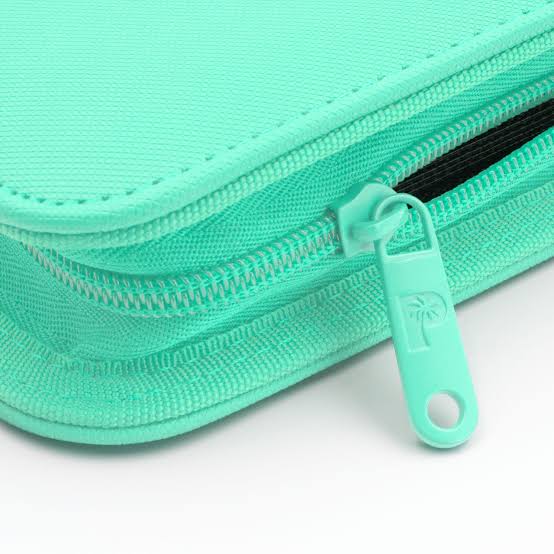 Palms Off Collector’s Series 12 Pocket Zip Binder- TURQUOISE