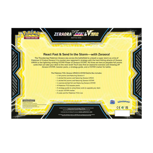 Pokemon TCG - Sword & Shield Zeraora Vstar & Vmax Battle Box