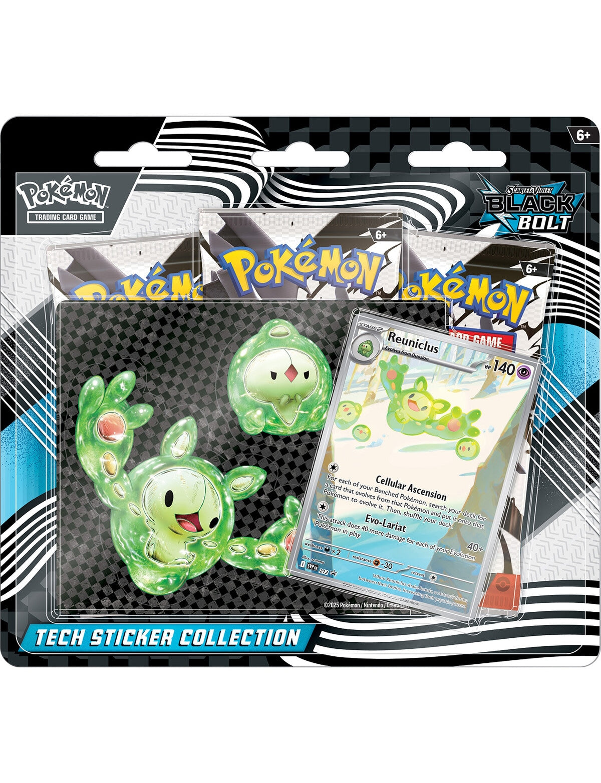 Pokemon TCG - Black Bolt Tech Sticker Collection