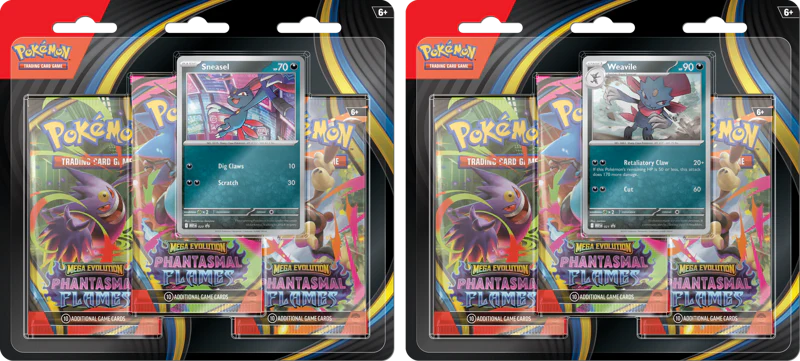 Pokemon TCG - Phantasmal Flames 3 Pack Blister