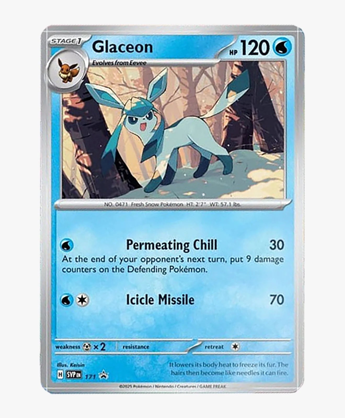 Pokemon TCG: Glaceon 171 Promo Prismatic Evolutions