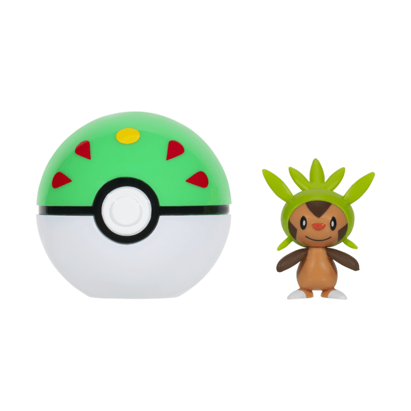 Pokemon Clip N Go Poké Ball Figure - Series 19 - CHESPIN