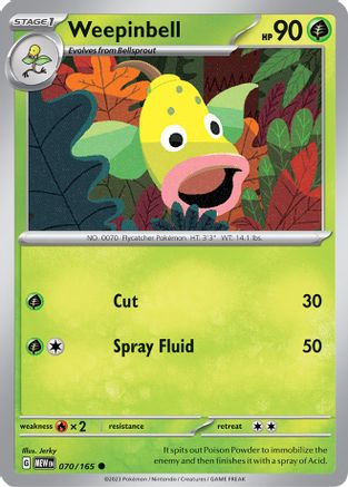 Weepinbell 070-165 Reverse Holo