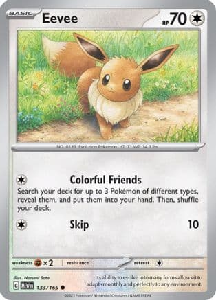 Eevee 133-165