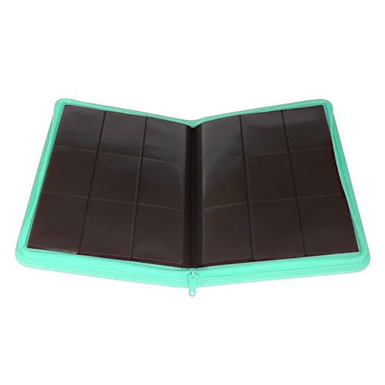 Palms Off Collector’s Series 9 Pocket Zip Binder- TURQUOISE