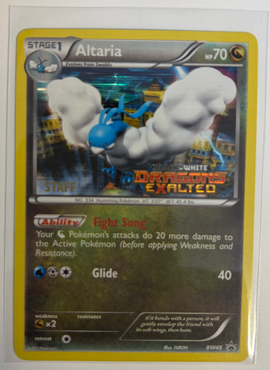 Altaria - BW48 Black Star Promo (stamped STAFF pre release promo)