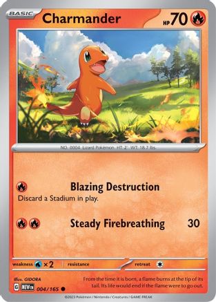 Charmander 004-165 Reverse Holo