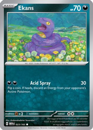 Ekans 023-165 Reverse Holo
