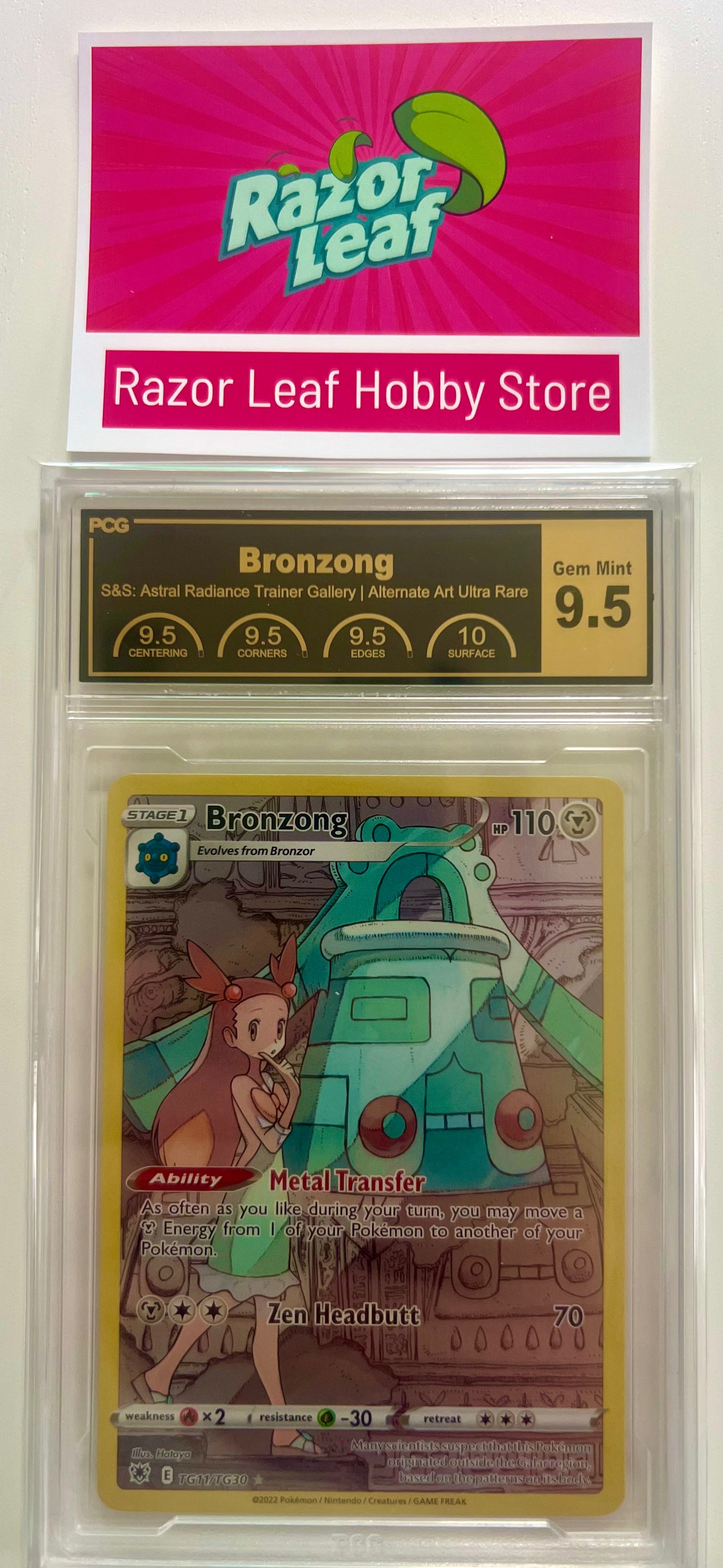 PCG 9.5 Gem Mint BRONZONG - TG11/TG30