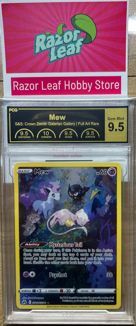 PCG Gem Mint 9.5 Mew Galarian Gallery GG10