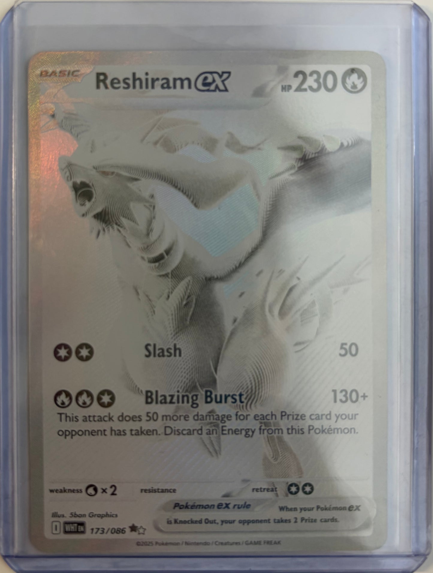 Reshiram 173/086 White Flare NM