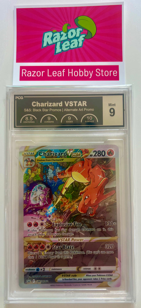 PCG 9 Mint CHARIZARD VSTAR SWSH262 Black Star Promo