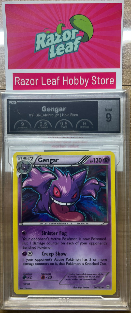 PCG Mint 9 Gengar Holo Rare XY Breakthrough 60/162