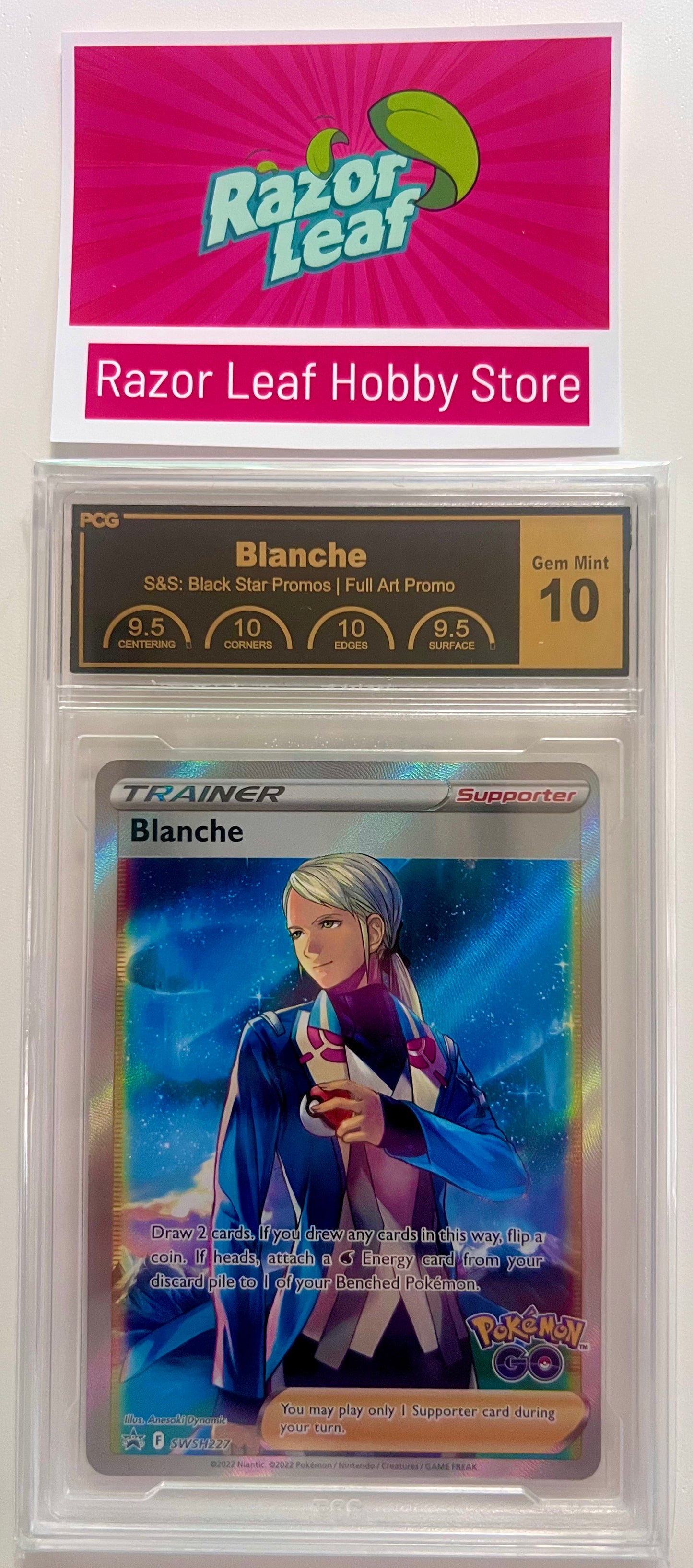 PCG 10 Gem Mint BLANCHE - SWSH227 Black Star Promo
