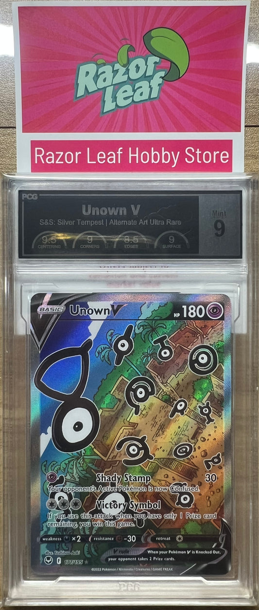 PCG Mint 9 Unown V Ultra Rare 177/195