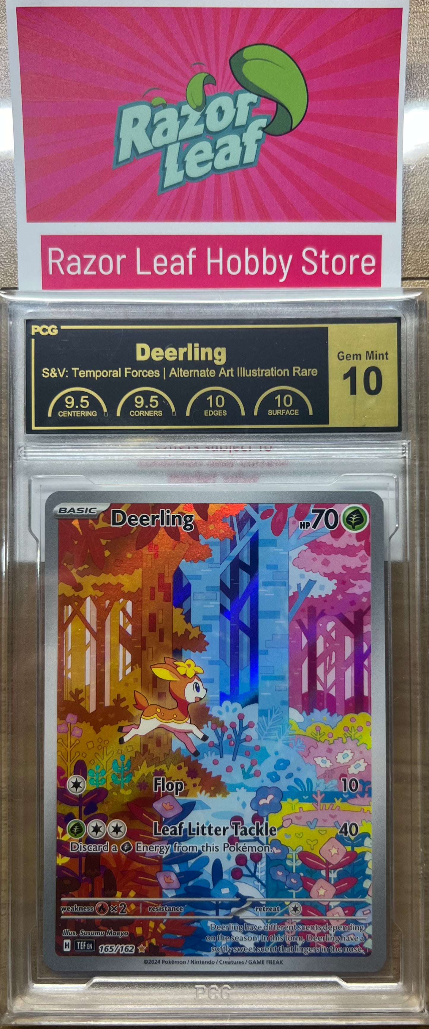 PCG Gem Mint 10 Deerling Illustration Rare 165/162