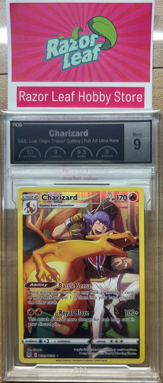 PCG Mint 9 Charizard Trainer Gallery Full Art TG03