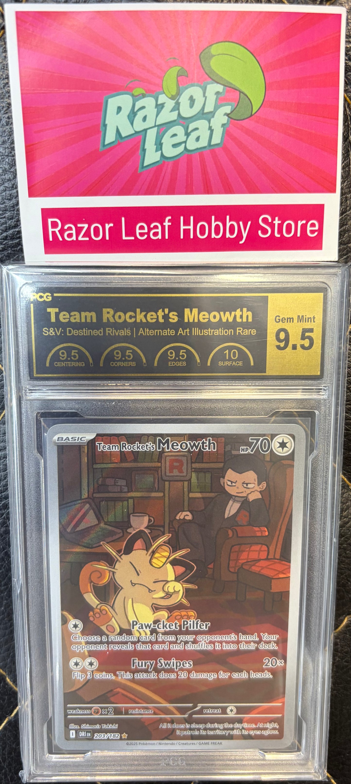 PCG 9.5 Team Rocket’s Meowth 203/182