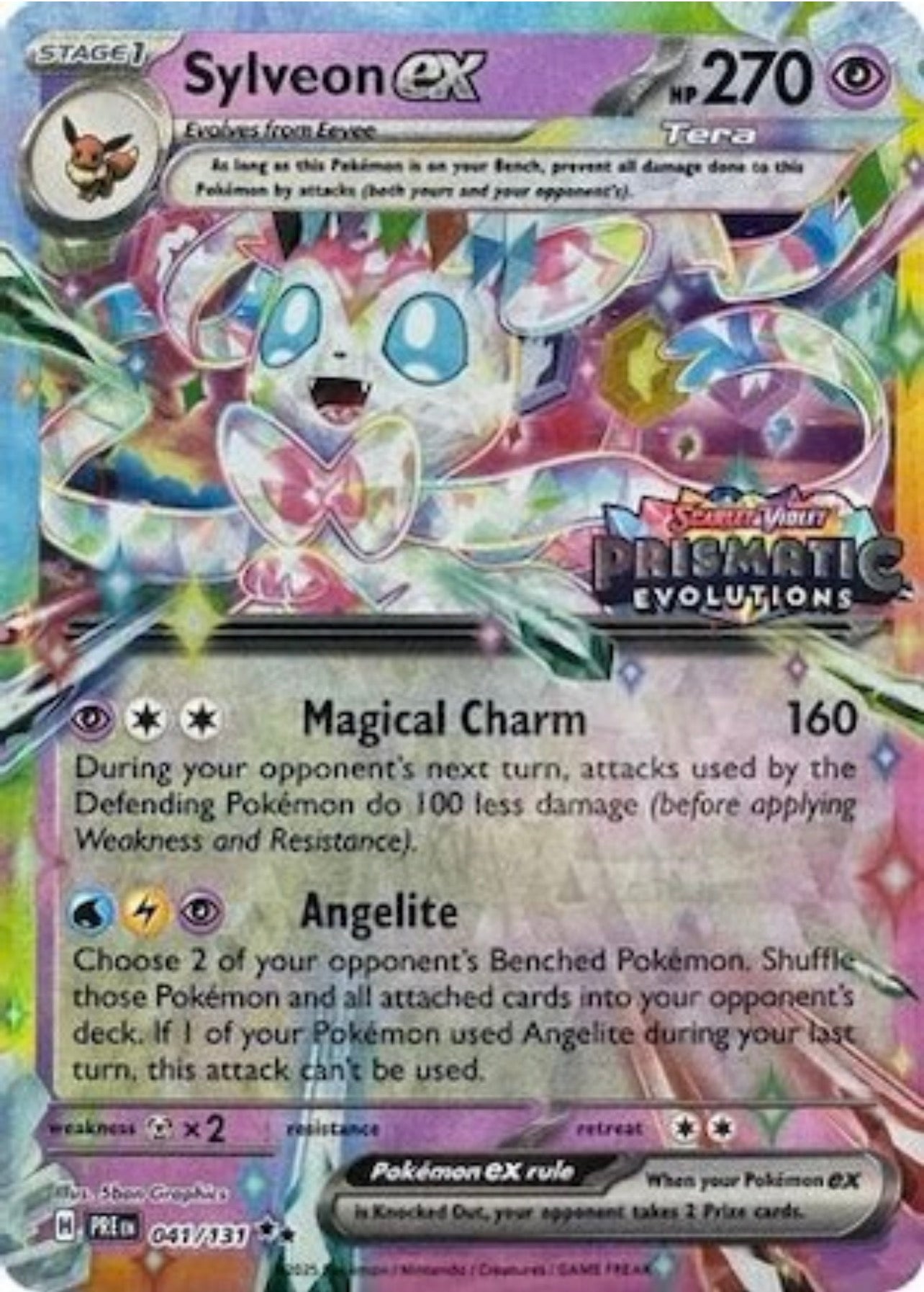 Sylveon 041/131 Prismatic Evolutions Stamped Promo (Sealed)