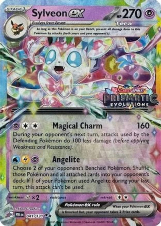 Sylveon 041/131 Prismatic Evolutions Stamped Promo (Sealed)