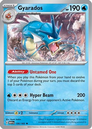 Gyarados 130-165 Reverse Holo