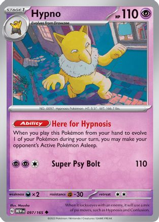 Hypno 097-165 Reverse Holo