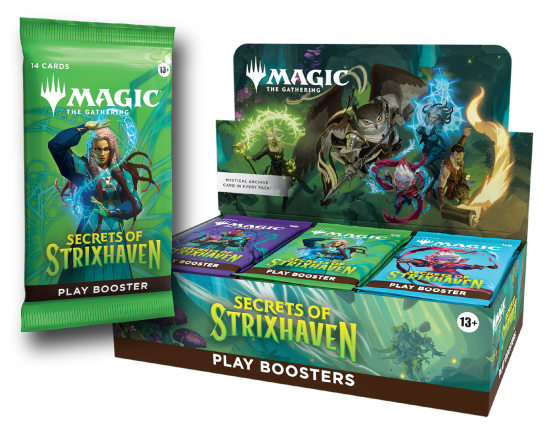 Magic the Gathering MTG - Secrets of Strixhaven - Play Booster Box Display