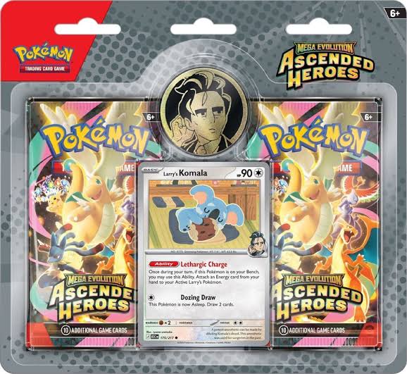 Pokemon TCG - Ascended Heroes 2 Pack Blister Erika/Larry