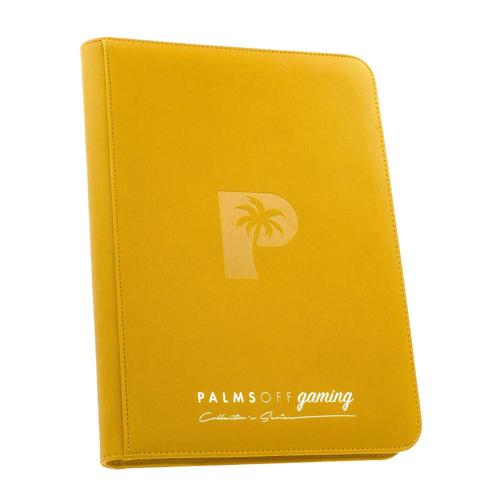 Palms Off Collector’s Series 9 Pocket Zip Binder- YELLOW