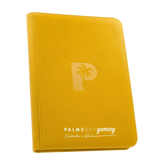 Palms Off Collector’s Series 9 Pocket Zip Binder- YELLOW