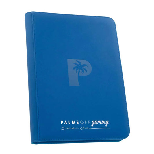 Palms Off Collector’s Series 9 Pocket Zip Binder- BLUE