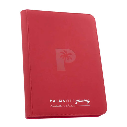 Palms Off Collector’s Series 9 Pocket Zip Binder - RED