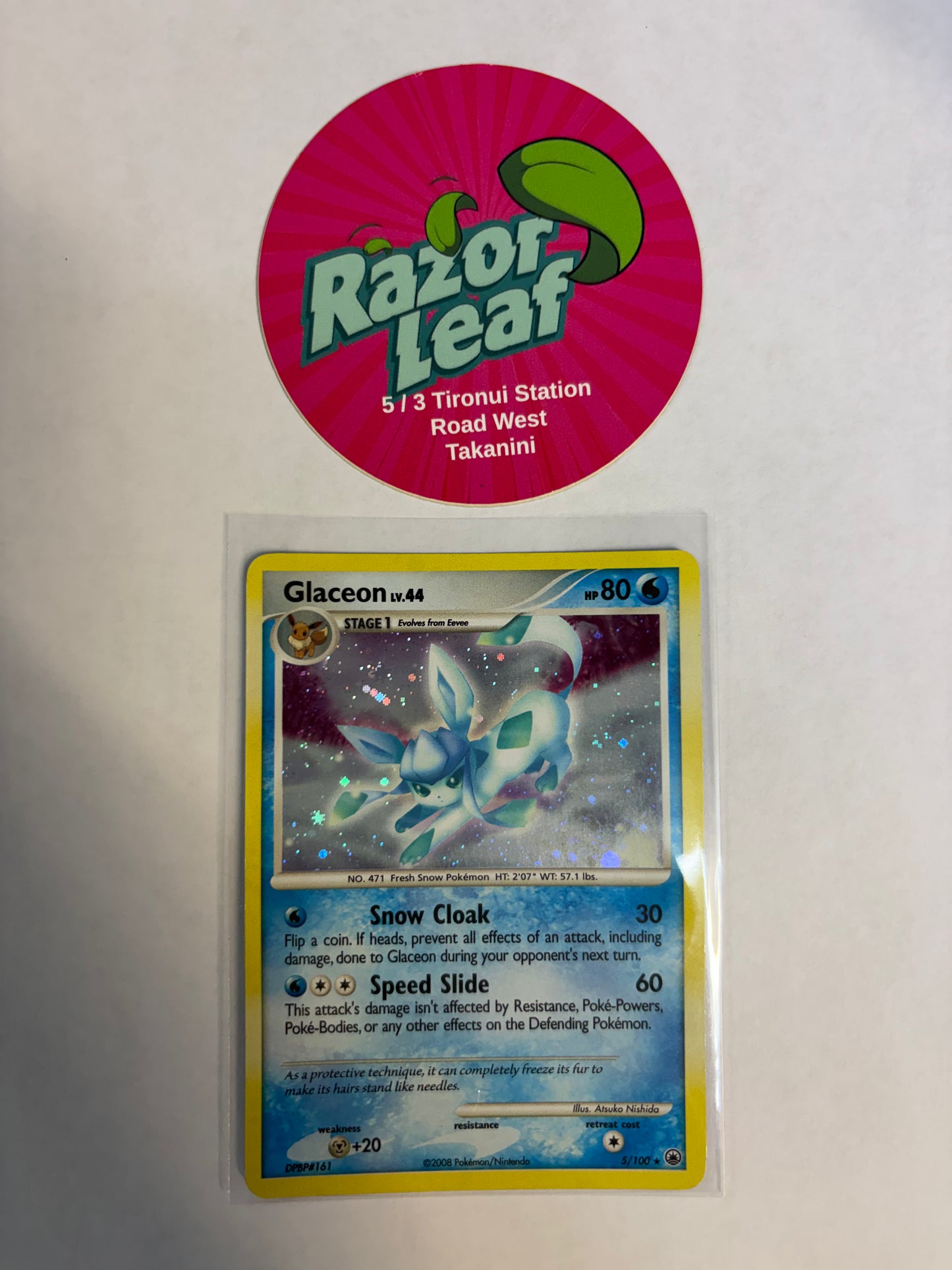 Glaceon lv.44 Majestic Dawn Holo 5/100