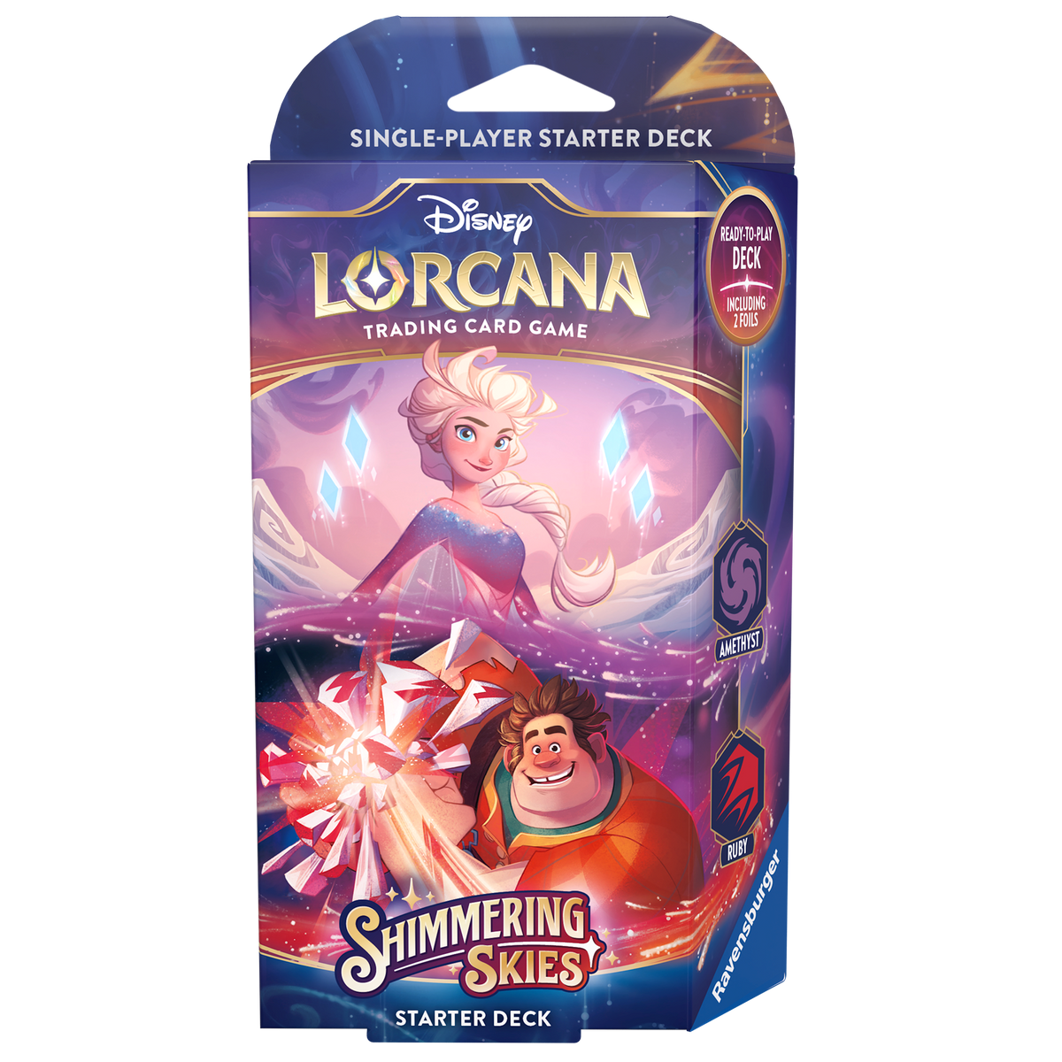 Disney Lorcana TCG: Shimmering Skies Starter Deck - Amethyst/Ruby