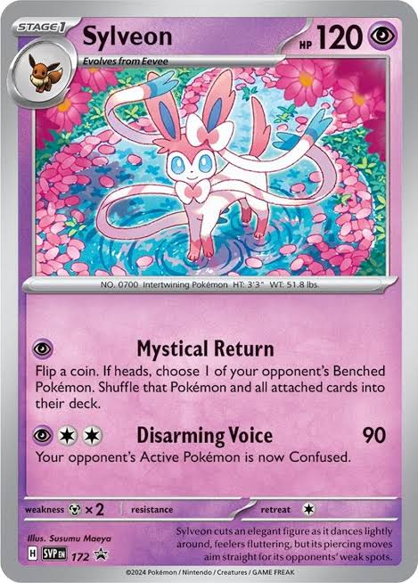 Pokemon TCG: Sylveon 172 Promo Prismatic Evolutions