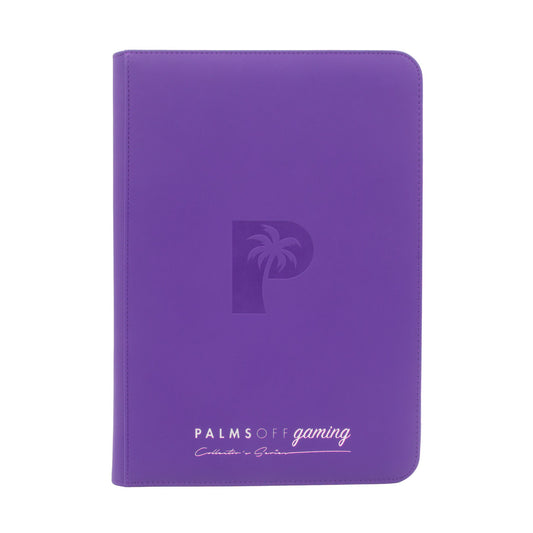 Palms Off Collector’s Series 9 Pocket Zip Binder- PURPLE
