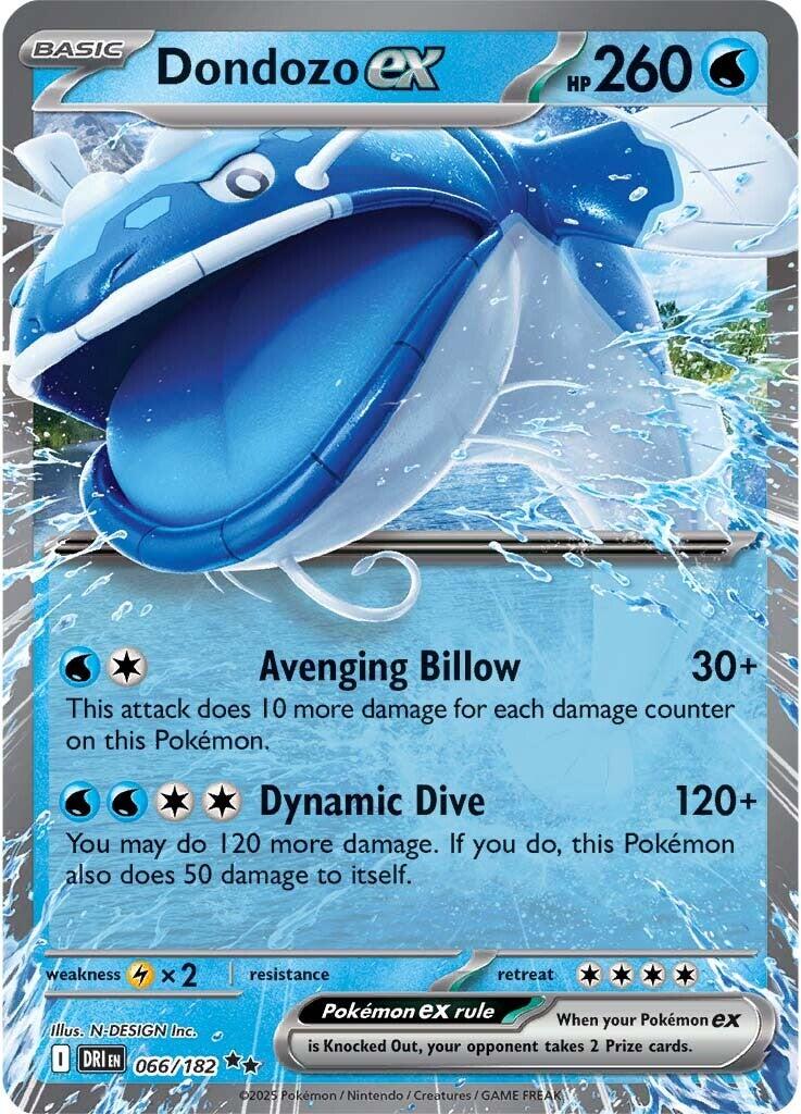 Dondozo ex 066/182 Scarlet & Violet Destined Rivals