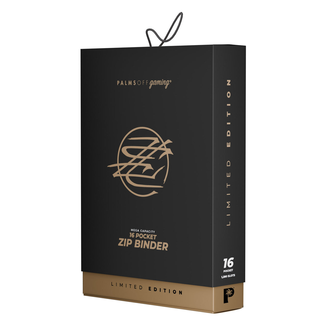 Palms Off Limited Ed. Mega Capacity 16 Pocket Binder – Black and Gold (1280 slot)