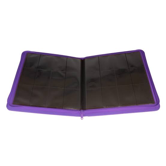 Palms Off Collector’s Series 12 Pocket Zip Binder- PURPLE