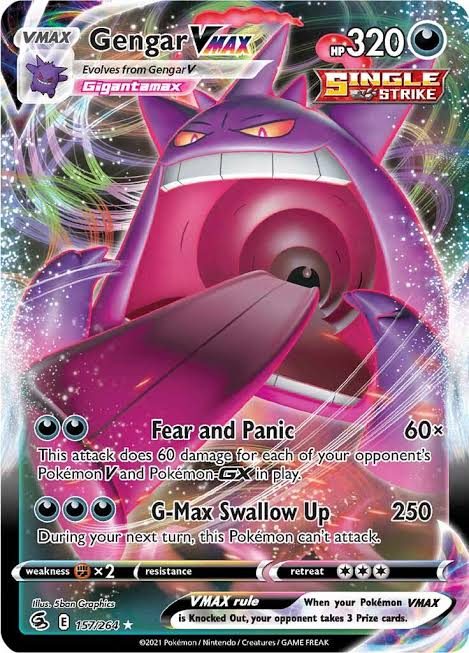 Gengar VMAX - 157/264 Fusion Strike