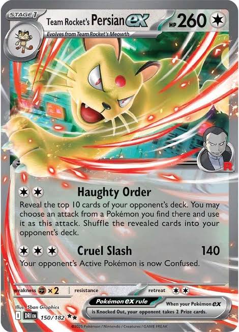 Team Rockets Persian ex - 150/182 Destined Rivals