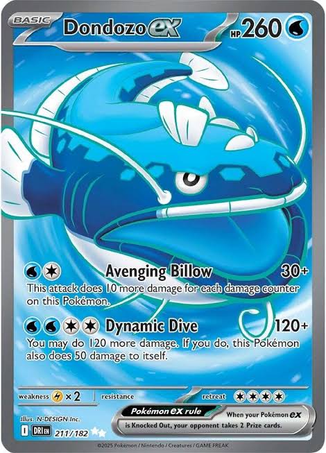 Dondozo ex - 211/182 Destined Rivals