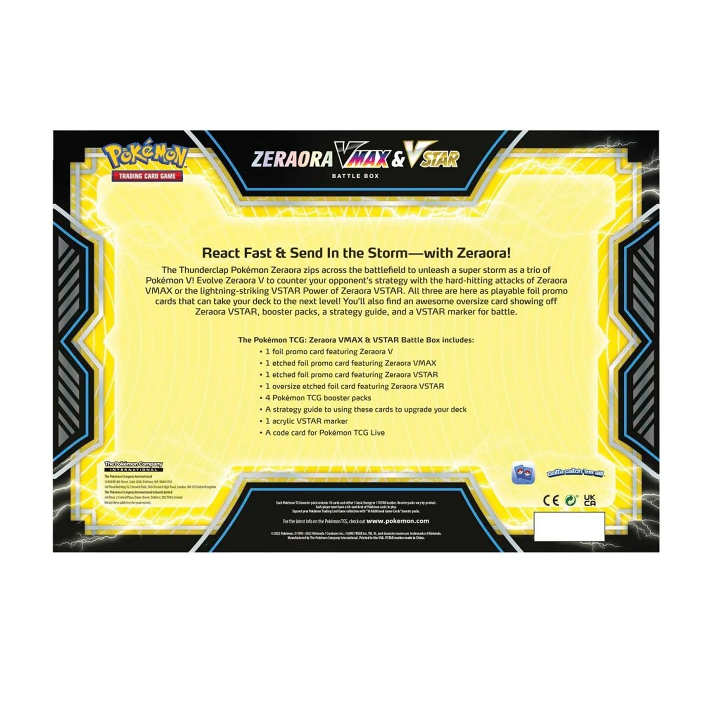 Pokemon TCG - Zeraora Vstar & Vmax Battle Box