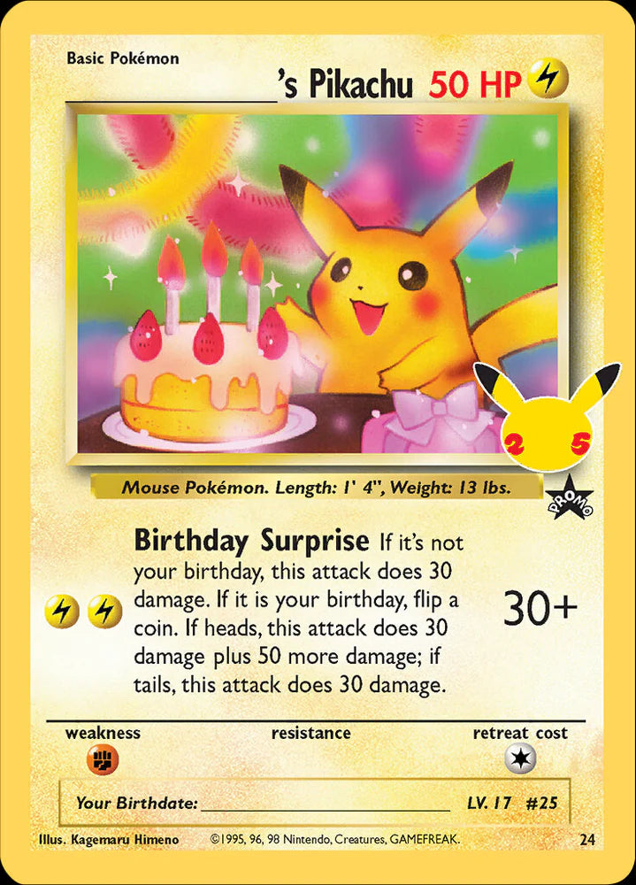 ______'s Pikachu Birthday Celebrations Classic Collection