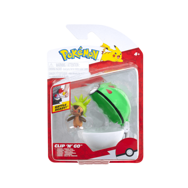 Pokemon Clip N Go Poké Ball Figure - Series 19 - CHESPIN