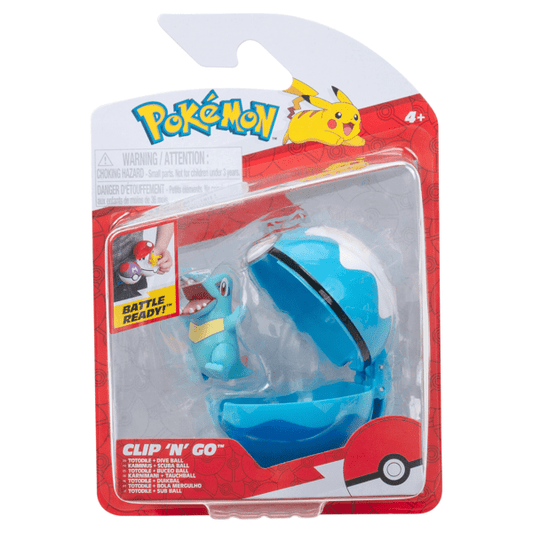 Pokemon Clip N Go Poké Ball Figure - Series 19 - TOTODILE