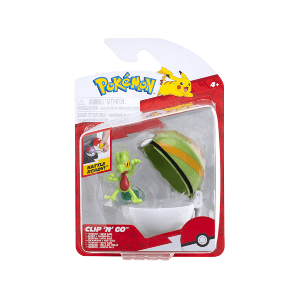 Pokemon Clip N Go Poké Ball Figure - Series 19 - TREECKO