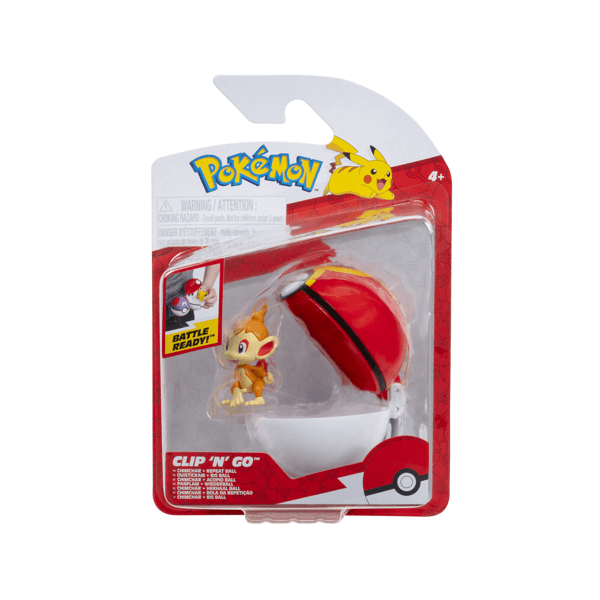 Pokemon Clip N Go Poké Ball Figure - Series 19 - CHIMCHAR